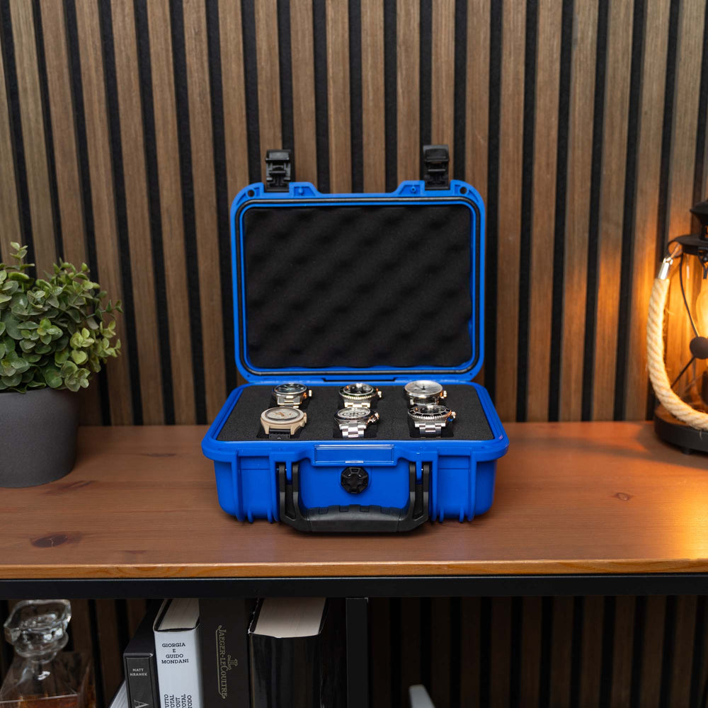 Ocean Blue 6 Slot Watch Box