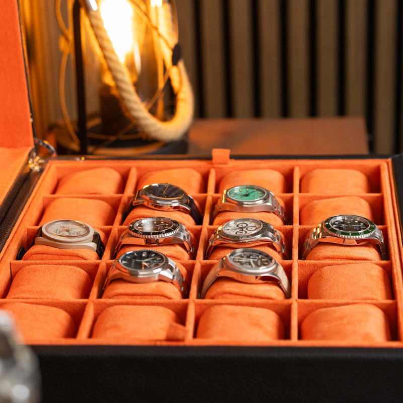 Suitcase For 20 Watches - Black