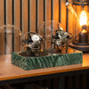 Orbital Watch Winder - Green Marble Duo