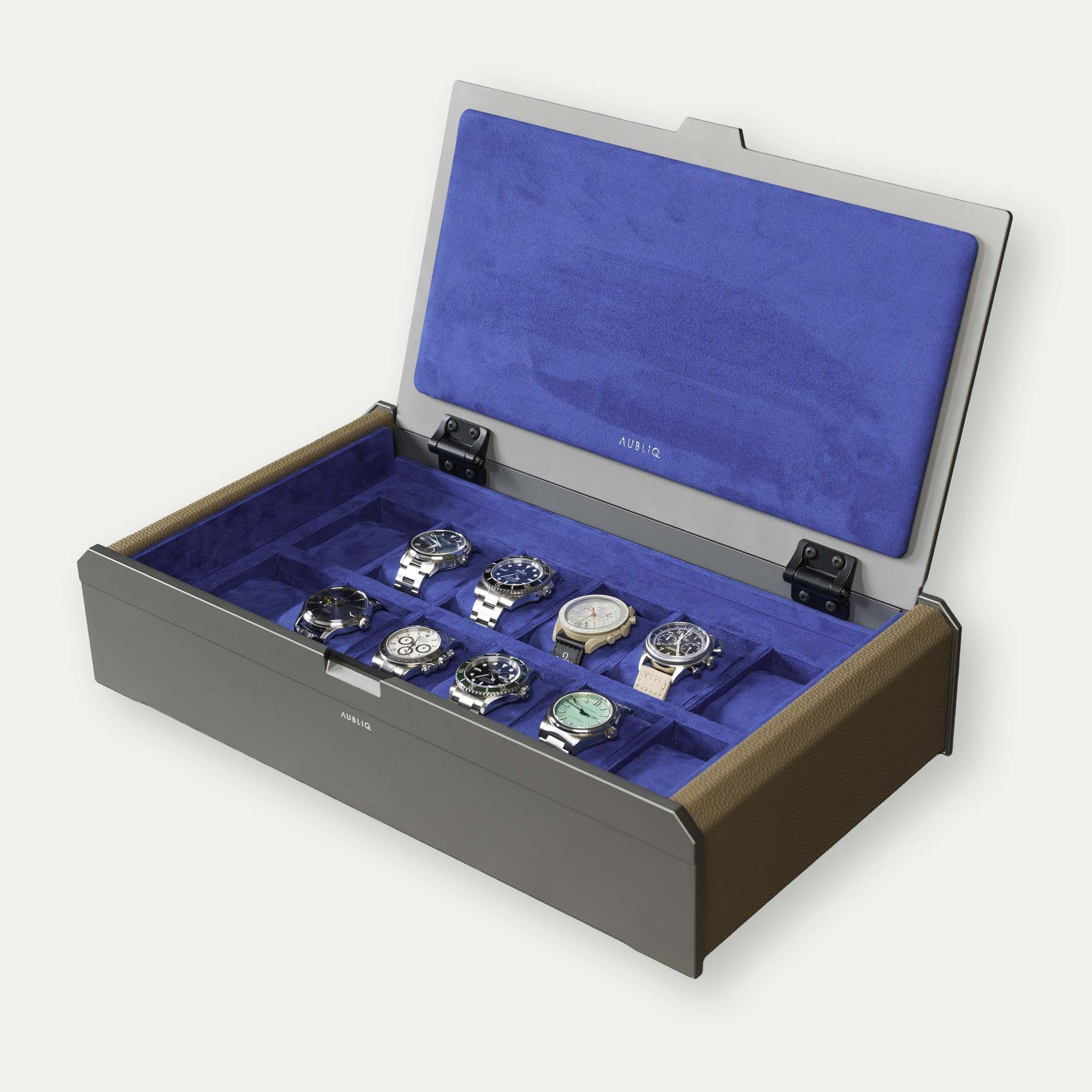 AUBLIQ Watch Box Grey 12 Slot