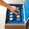 AUBLIQ Watch Box Silver 10 Slot + Strap Slot