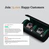 Personalized Two Slot Watch Roll - Black Green