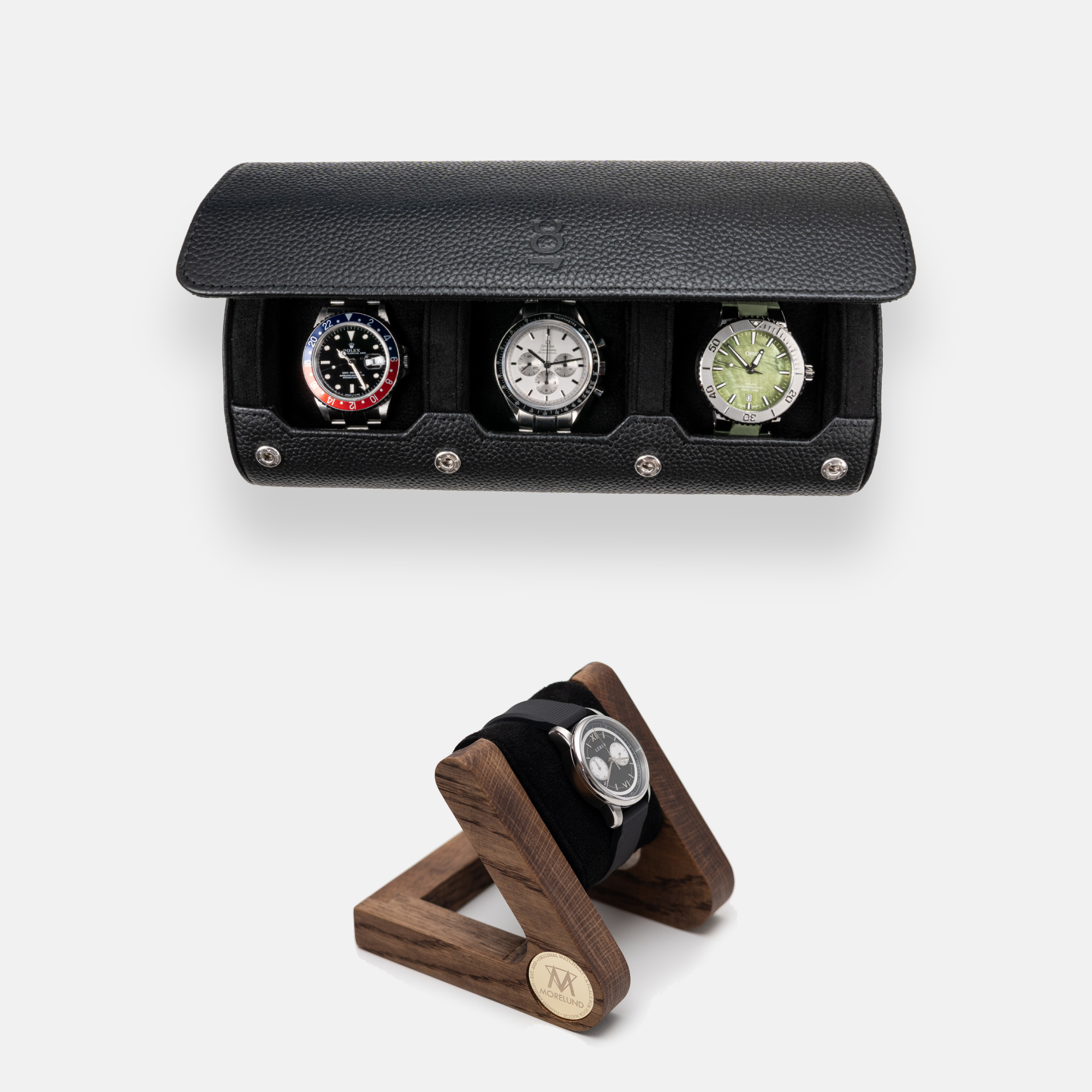 Watch Roll Large + Morelund Watch Stand