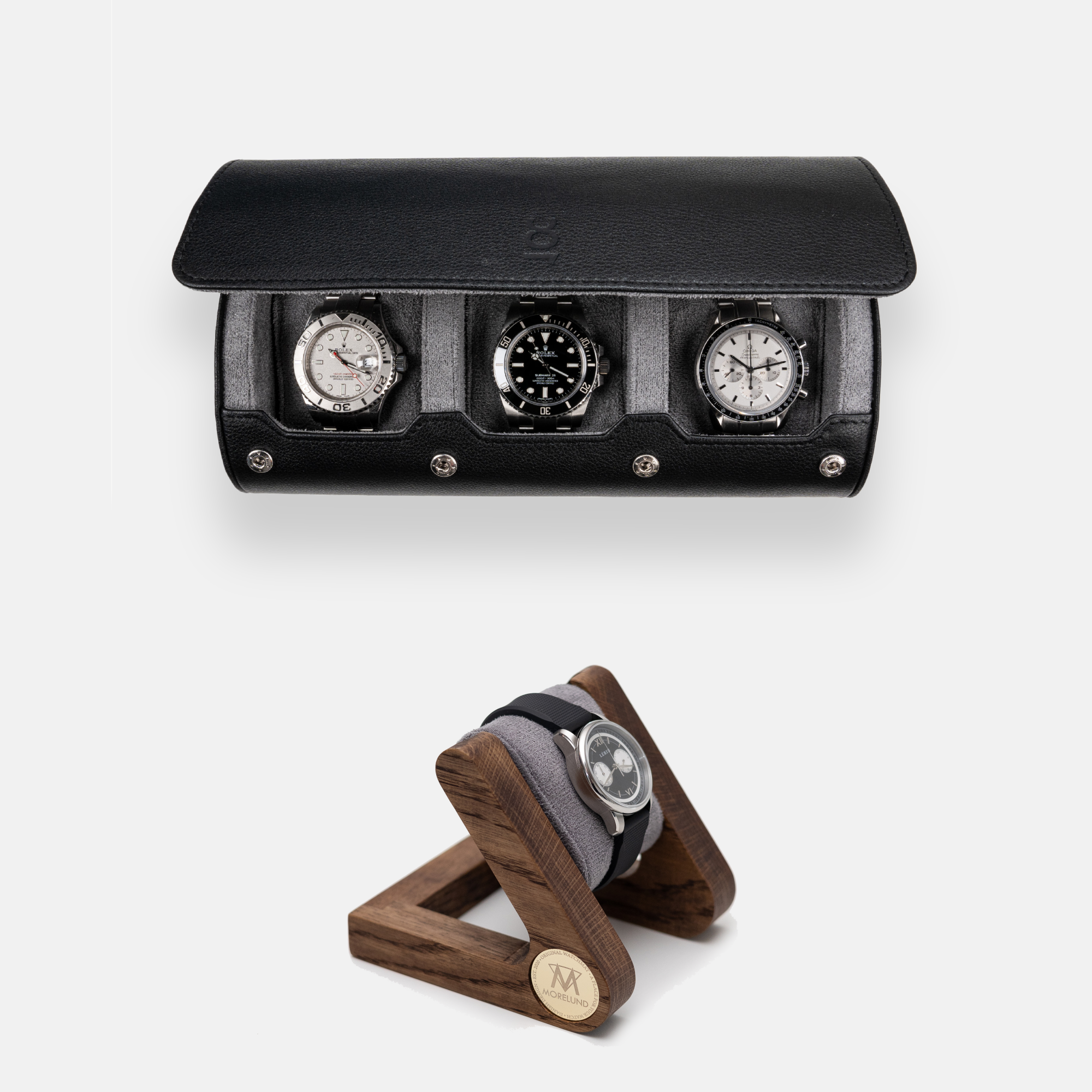 Watch Roll Large + Morelund Watch Stand
