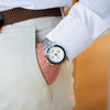 About Vintage Racing Chronograph 1960 Steel / Off White