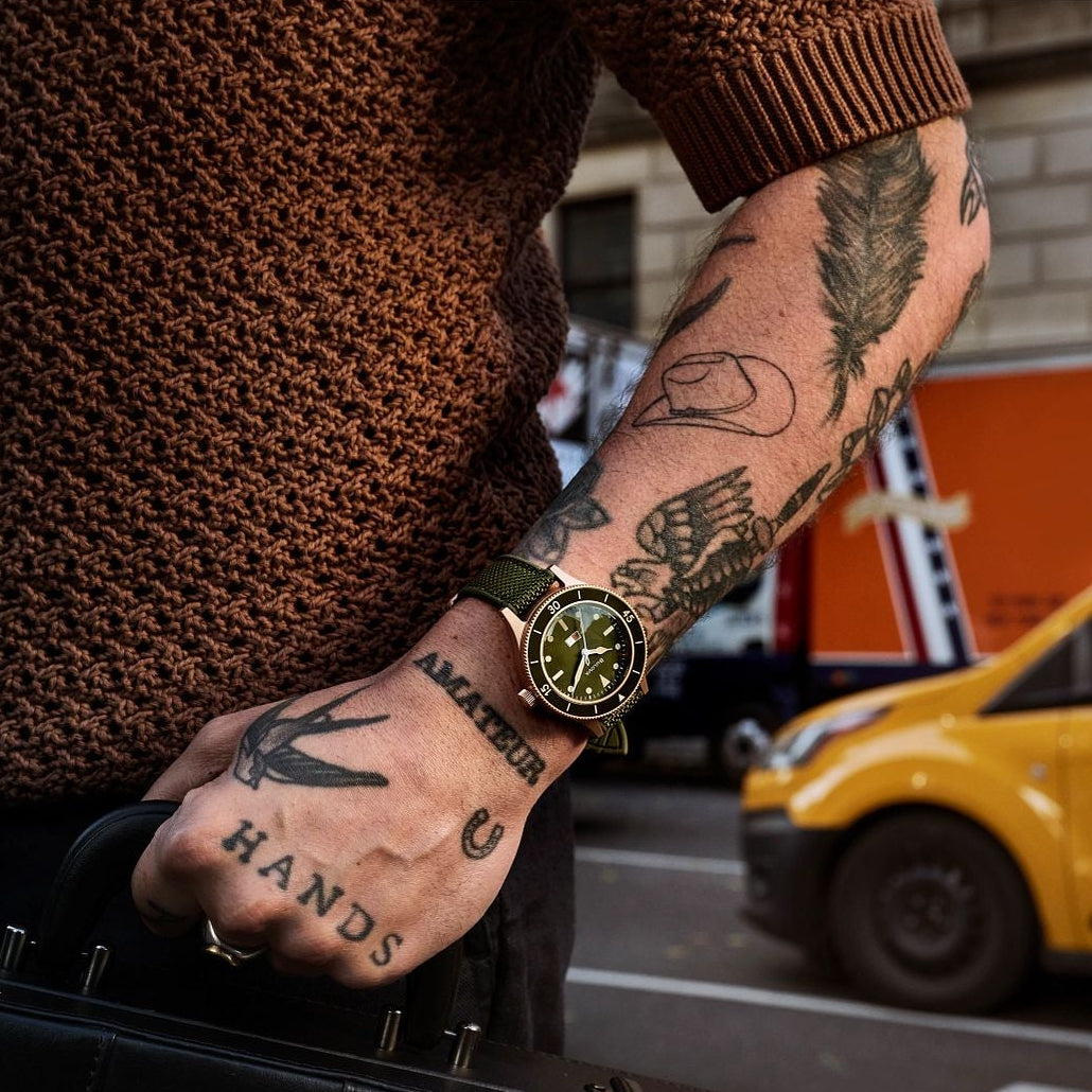 Bulova MIL SHIPS Green 98A324