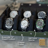 Hexagon Forest Green 6 Slot Watch Box