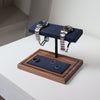 Foxton - Charbon Marine Blue & Black Walnut
