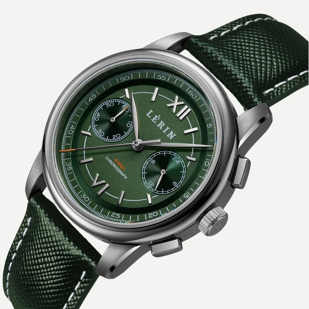 LÈRIN Hybrid Chronograph - Pine Green Steel
