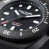 Nautage Diver II – Black/Black – Green Strap
