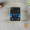 Details about the personalized single in black blue