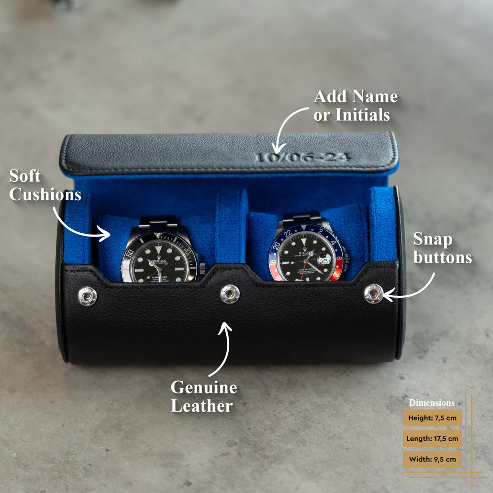 Details about the personalized two slot in black blue