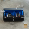 Details about the personalized two slot in black blue