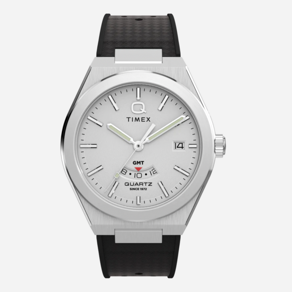 TIMEX Q Timex Continental GMT Rubber Strap