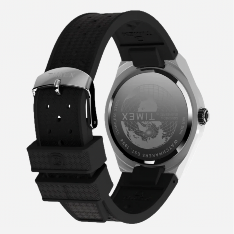 TIMEX Q Timex Continental GMT Rubber Strap