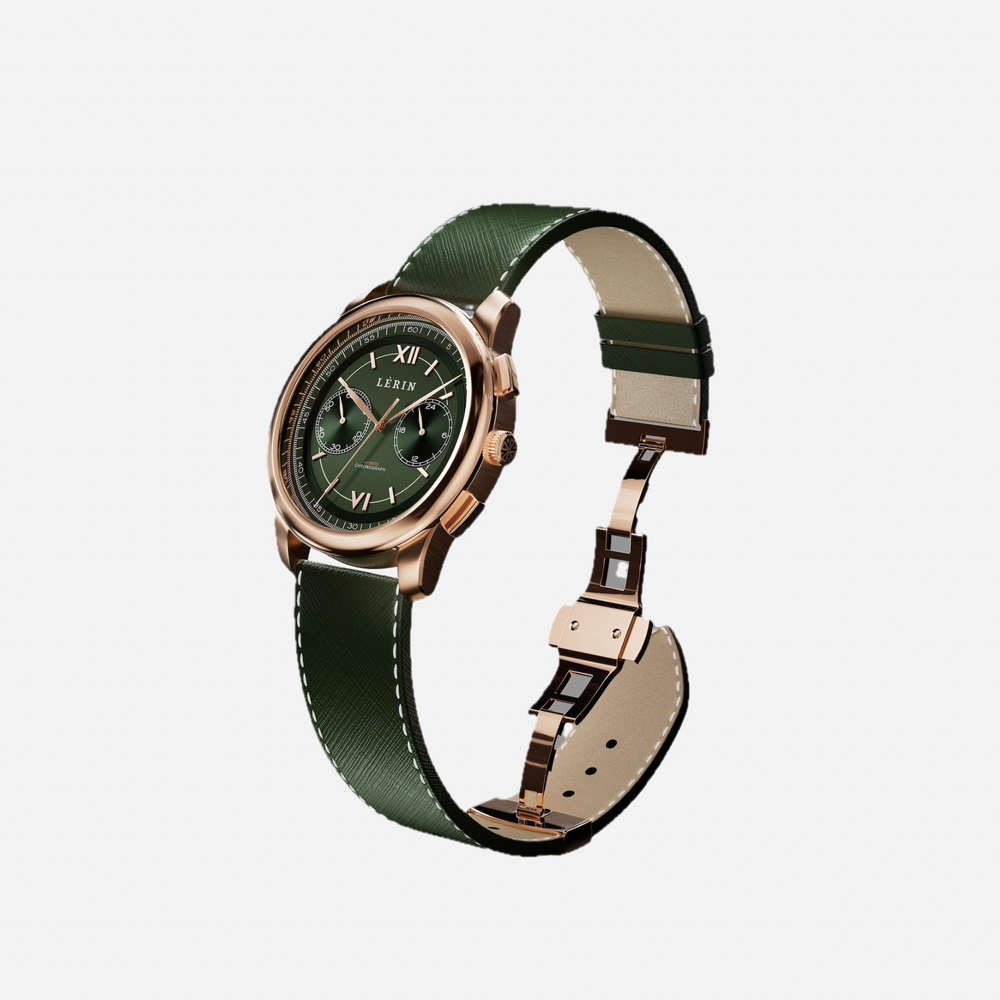 LÈRIN Hybrid Chronograph - Pine Green Gold