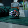 Personalized Hexagon Black Green 8 Slot Watch Box