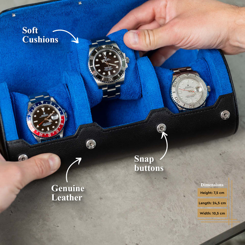 Information about the Black Blue Watch Roll Large 