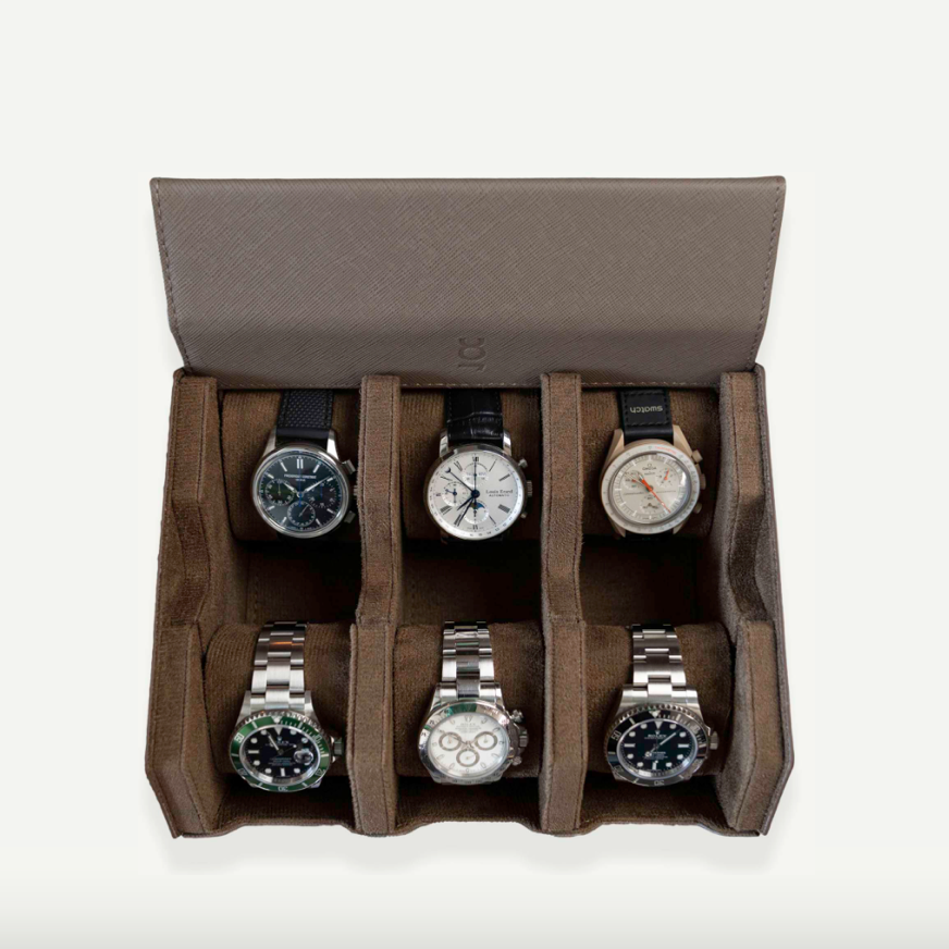 light brown beige watch storage