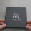 Products Morelund Watchmat, Silver aluminum and green leather, scandinavian design, watch display, watch home decor, video demonstration