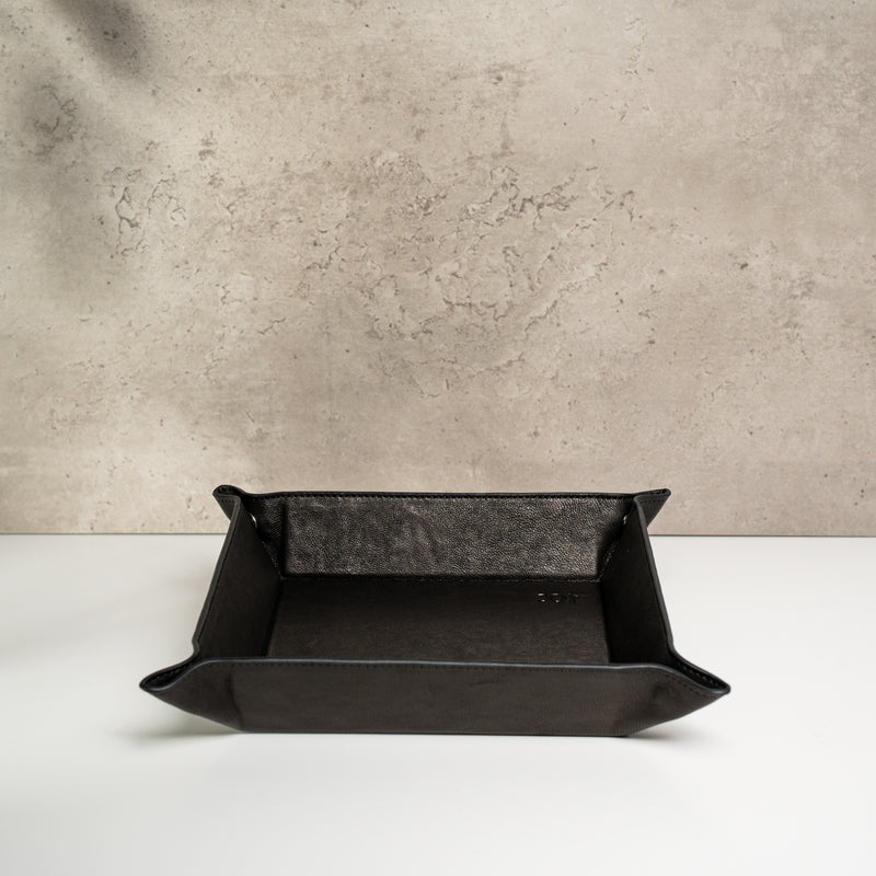 Watch Tray - Black Leather