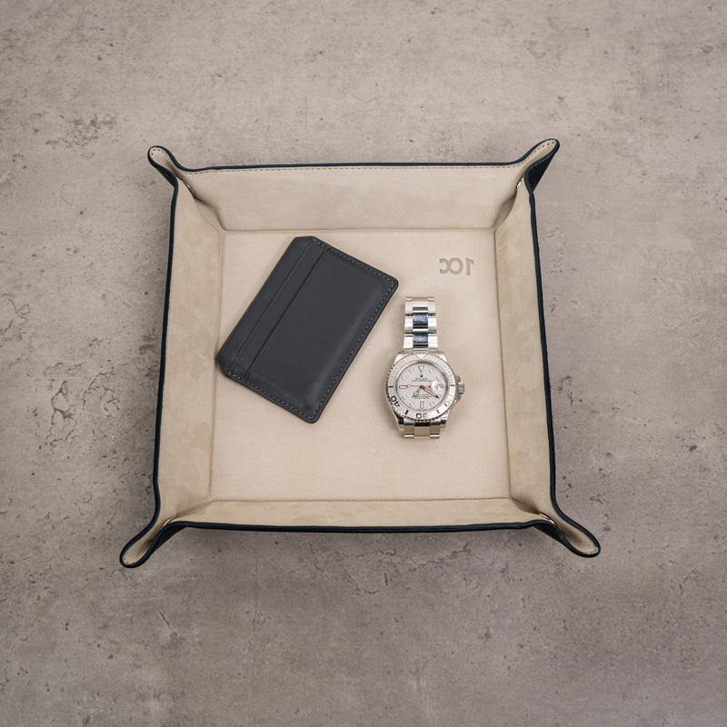 Watch Tray - Navy Blue Beige