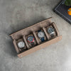 Nevada Desert 4 Slot Watch Roll, Alcantara lined, italian leather, handmade in italy, watch roll, travelroll for watches, travel safely with watches, watch roll interior